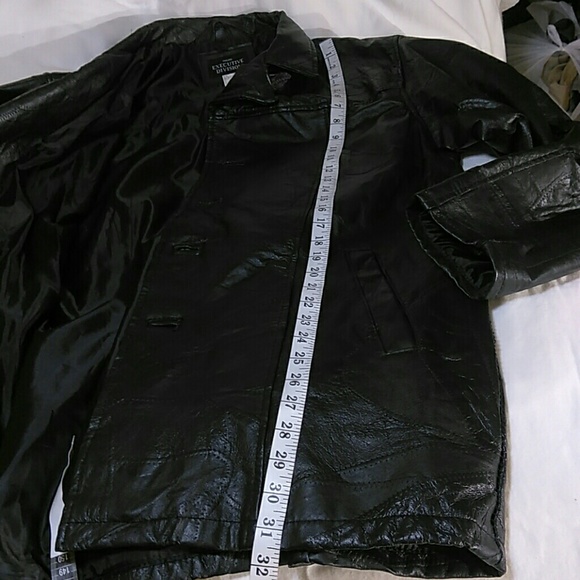 Haband Executive Decision leather coat - Picture 5 of 7
